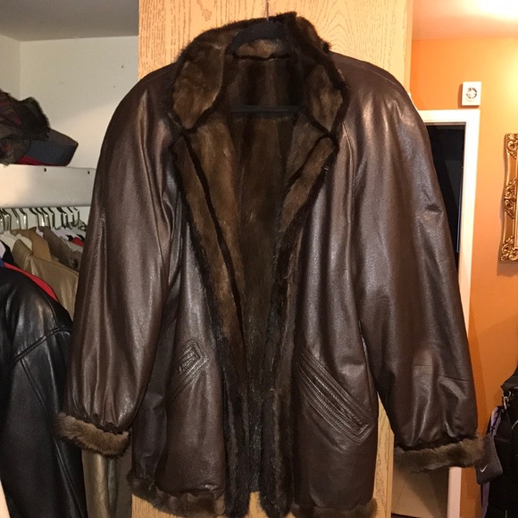 Reversible mink fur coat - Picture 2 of 5